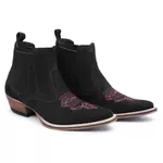 Bota Country Texana Bico Fino Cano Curto