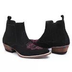 Bota Country Texana Bico Fino Cano Curto
