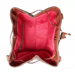 Bolsa Feminina Estilo Saco Grande De Ombro estampada Marrom - Gouveia Costa 
