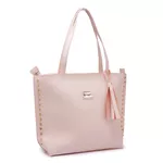Bolsa Feminina Exclusive Estilo Sacola Grande De Ombro Lisa Bege - Gouveia Costa 
