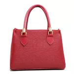 Bolsa Luxo Feminina Vermelha Baú Alça de Mão e Transversal - Gouveia Costa 