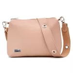 Bolsa Necessaire Feminina Alça regulável Transversal cor Rosê - Gouveia Costa