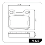  Pastilha de freio Traseiro - Cobreq - N326 (Vectra)