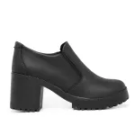 Sapato Feminino Vintage Salto Alto Grosso Preto