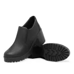 Sapato Feminino Vintage Salto Alto Grosso Preto