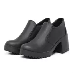 Sapato Feminino Vintage Salto Alto Grosso Preto