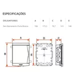 Quadro Distribuição Embutir Sem Barramento 3/4 Disjuntores