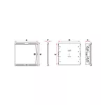 Quadro de Distribuição com Sistema VDI Tigre 40x40 Embutir