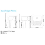 Tanque de Louça Branco Icasa
