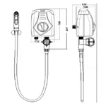 Ducha Higiênica 3T Elétrica Lorenzetti Branca 220v 4300w