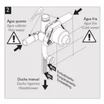 Base Misturador Monocomando para Ducha Higiênica Alta Pressão/Baixa Pressão 1/2