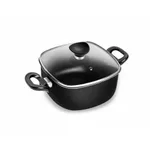 Caçarola Quadrada Patolux N°15 Antiaderente Preto