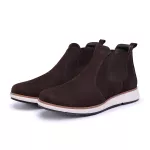 BOTA CHELSEA BRAAHMA , COURO, SOLA BRANCA COR: 104 NOBUCK CAFÉ 