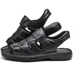 Sandalia Anti-stress em Couro Pelica com Sola de EVA Cor: Preto