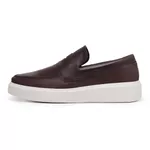 Loafer Masculino Couro Sola caixa Alta REF.: 9400 Milano - Marrom