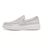 LOAFER MASCULINO MOCASSIM COURO SOLA CAIXA ALTA REF.: 9400 MILANO - Branco