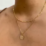 Colar Choker Corações Delicados Folheado em Ouro 18k
