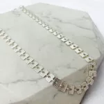 Colar Choker Square Folheado em Prata 925