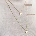 Kit 9 - 2 Colares Medalha P Personalizadas - 1 Banho Ouro 18k E 1 Banho Prata 925 