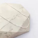 Colar Choker Diamantada Fina Folheado em Prata 925