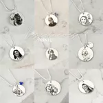 Colar Medalha M Personalizada Folheado em Prata 925