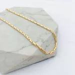 Colar Choker Becky Folheado em Ouro 18k