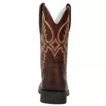 Bota Texana Masculina Bico Quadrado Couro Legítimo Fóssil Café