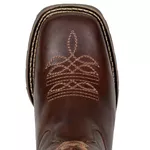 Bota Texana Masculina Bico Quadrado Couro Legítimo Fóssil Café