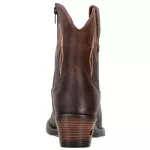 Bota Cano Curto Feminina Country Couro Legítimo Fóssil Café