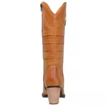 Bota Texana Feminina Bico Fino Couro Legítimo Soft Castor