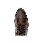 Coturno Masculino Couro Legítimo Floater Café Alto Conforto