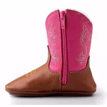 Bota Texana Baby Country Couro Rosa