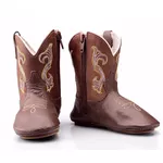 Bota Texana Baby Country Couro Café