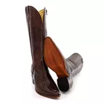 Bota Texana Feminina Country Couro Legítimo Bovino Anaconda Nescau