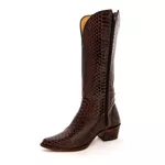 Bota Texana Feminina Country Couro Legítimo Bovino Anaconda Nescau