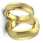 Alianças de Casamento Cidade do Vaticano 5mm