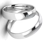 Alianças de Ouro Branco Anápolis 4mm