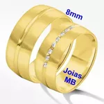 Alianças de Noivado Lauro de Freitas 8mm