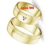 Alianças de Ouro 18k Boa Vista 7mm