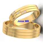 Alianças de Ouro 18k Teresina 6mm