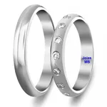 Alianças de Ouro Branco Boa Vista 3mm