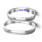 Alianças de Ouro Branco Rio Branco 3mm