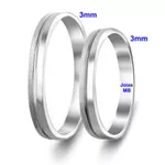 Alianças de Ouro Branco Rio Branco 3mm
