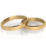 Alianças de Ouro Chanfrado Santo Antônio do Descoberto 3mm