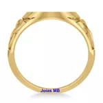 Anel de Ouro Masculino Campo Grande 18mm