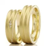 Alianças de Casamento Três Passo 7,5mm