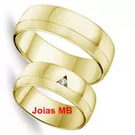 Alianças de Ouro 18k Boa Vista 7mm