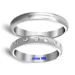 Alianças de Ouro Branco Boa Vista 3mm