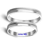 Alianças de Ouro Branco Rio Branco 3mm