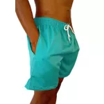 SHORT MASCULINO BERMUDA PRAIA LISA VERDE JADE